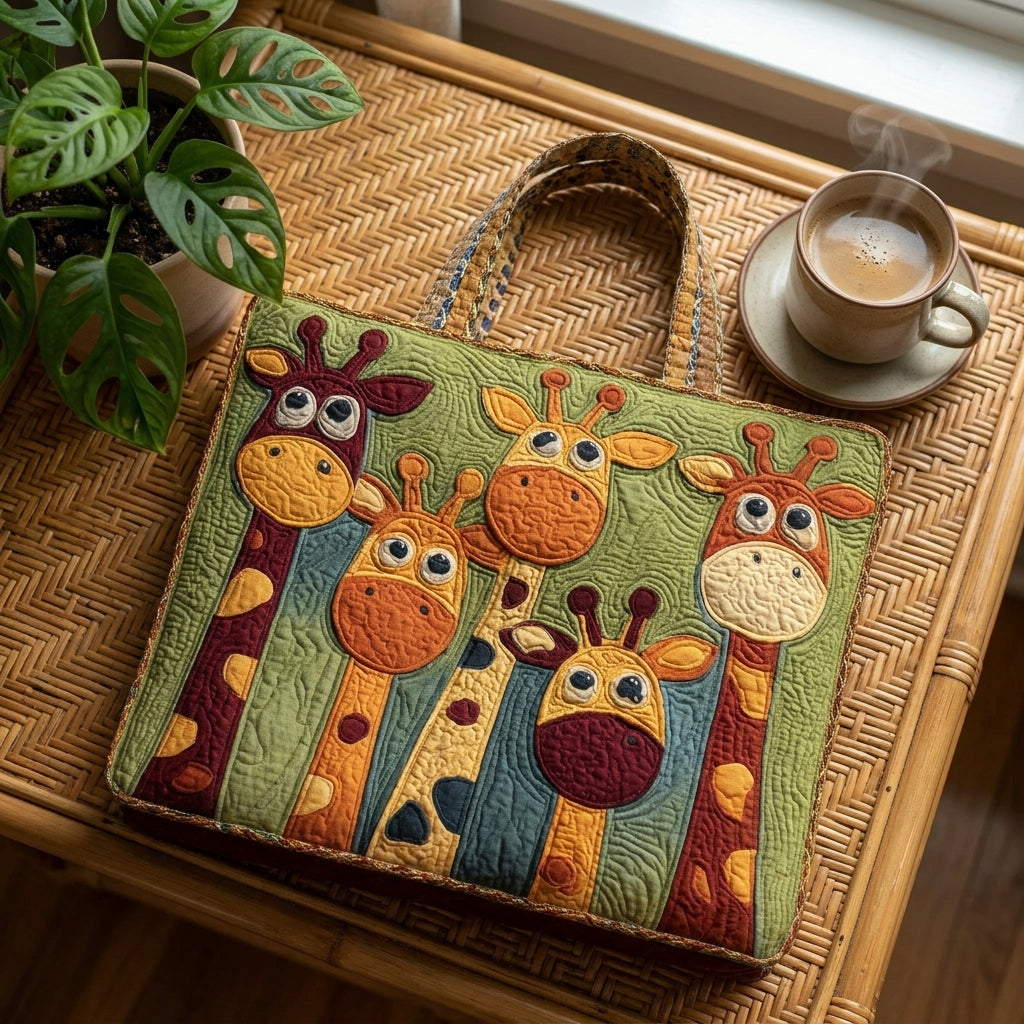 Giraffe — Handwerklich gesteppte Tasche