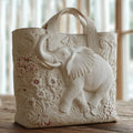 Elefant — handwerklich gesteppte Tasche
