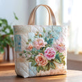 Blume in voller Blüte — Gesteppter Shopper
