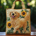Golden Retriever — Handwerklich gesteppte Tasche