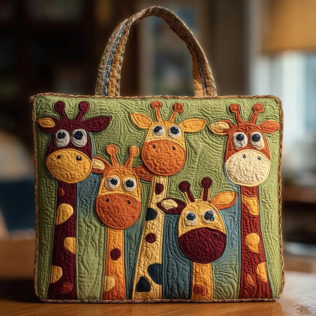 Giraffe — Handwerklich gesteppte Tasche