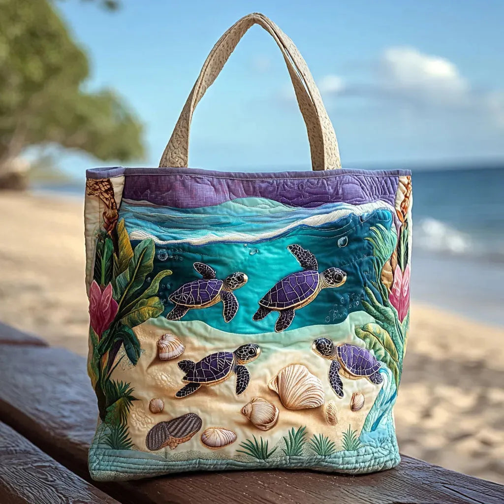 Geist der Lagune — handwerklich gesteppte Tasche