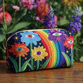 Boho-Pilze — gesteppte Kosmetiktasche