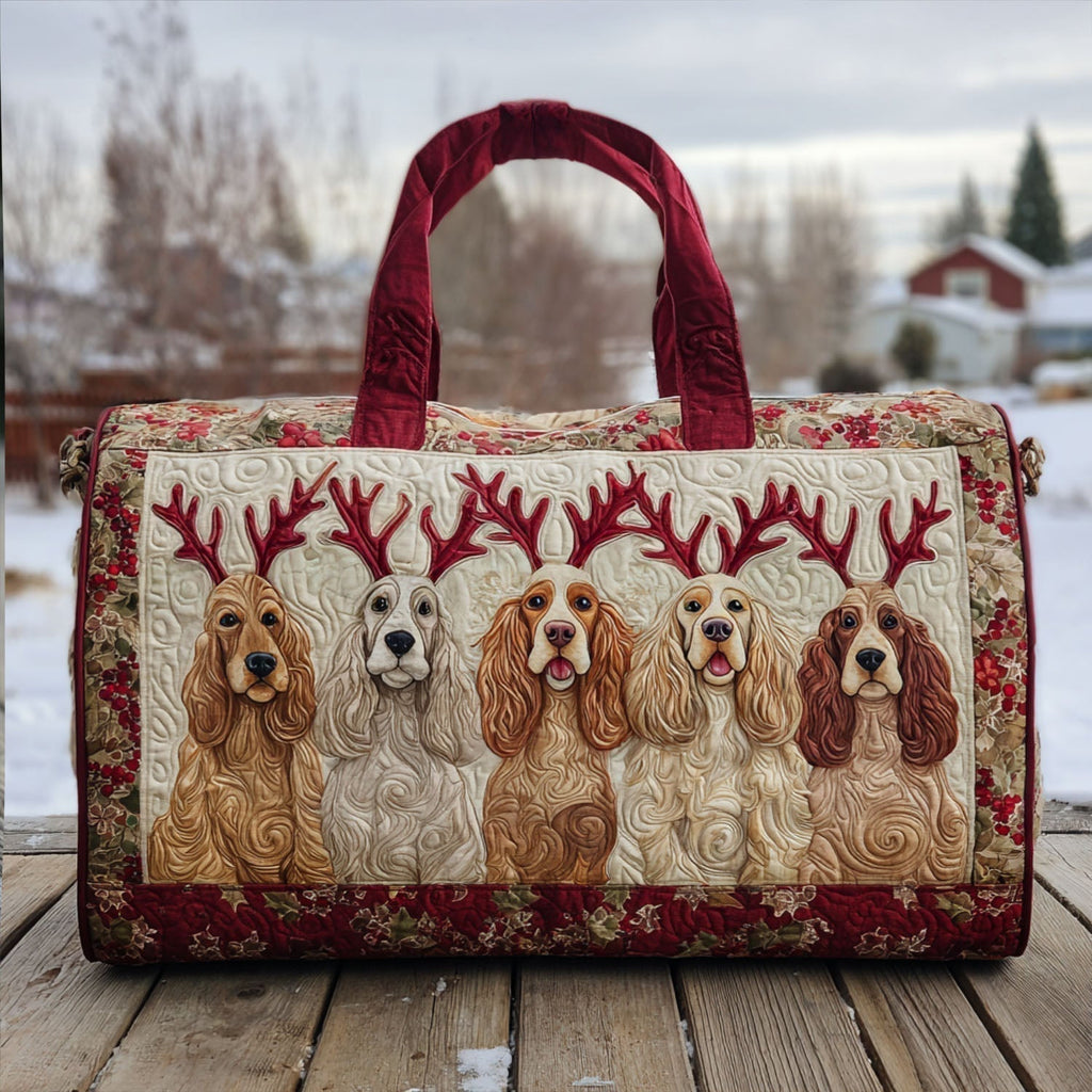 Verspielter Spaniel — gesteppter Weekender