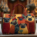 Mops mit Schellen — gesteppter Weekender