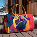 Mops-Freude — gesteppter Weekender