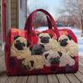 Schmuse-Mops — gesteppter Weekender