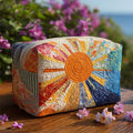 Sonnenstrahl — gesteppte Kosmetiktasche