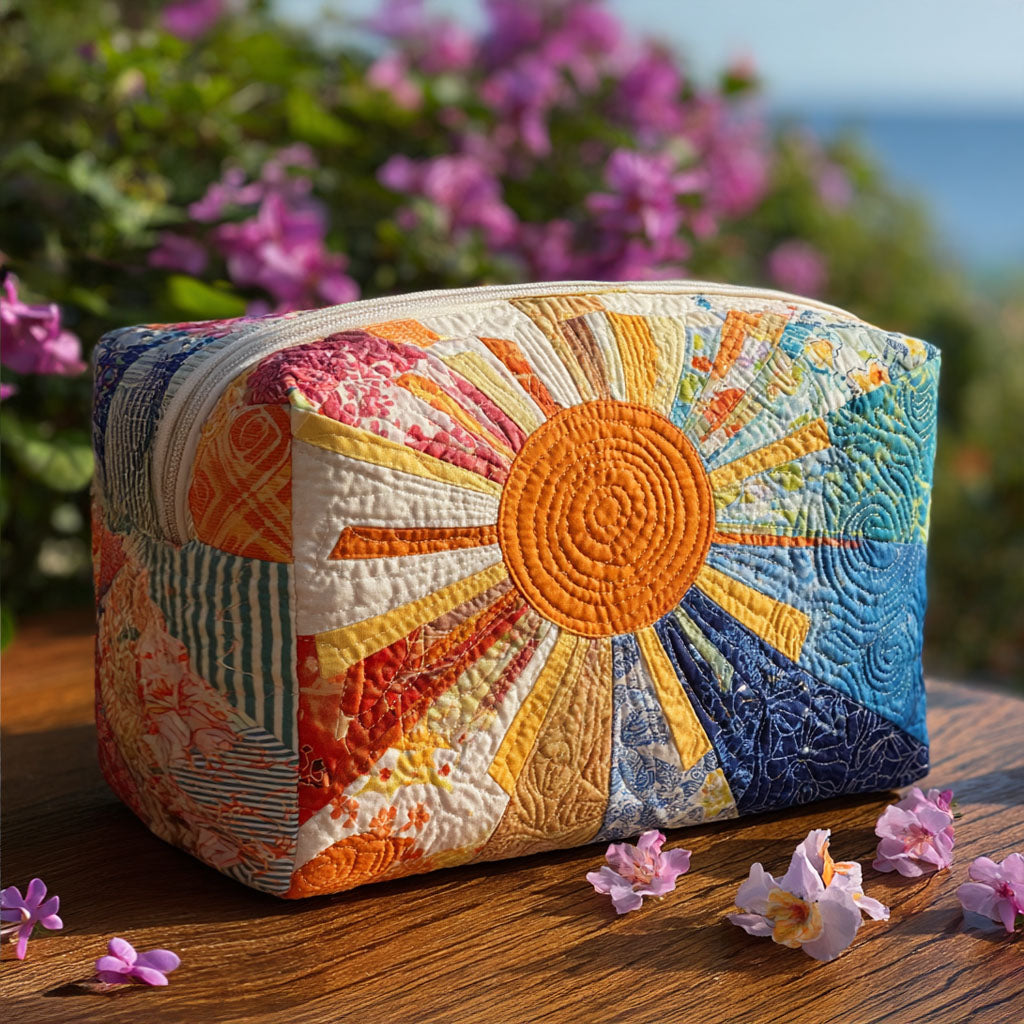 Sonnenstrahl — gesteppte Kosmetiktasche