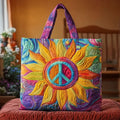Sonnenblume bei Sonnenaufgang — gesteppter Shopper