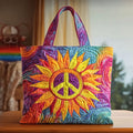 Sonnenblume im Licht — gesteppter Shopper