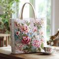 Blühende Blume — Gesteppter Shopper