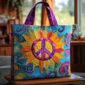 Sonnenblume, Seelenglanz — gesteppter Shopper